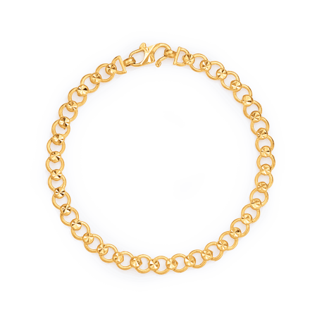 22ct Gold Star-Cut Link Bracelet 22ct Gold Star-Cut Link Bracelet