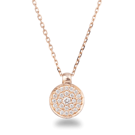 18ct Rose Gold Diamond Necklace 18ct Rose Gold Diamond Necklace