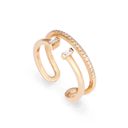 18ct Rose Gold Diamond Ladies Ring 18ct Rose Gold Diamond Ladies Ring