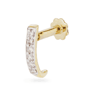 18kt Yellow Gold Diamond Nose Pin 18kt Yellow Gold Diamond Nose Pin