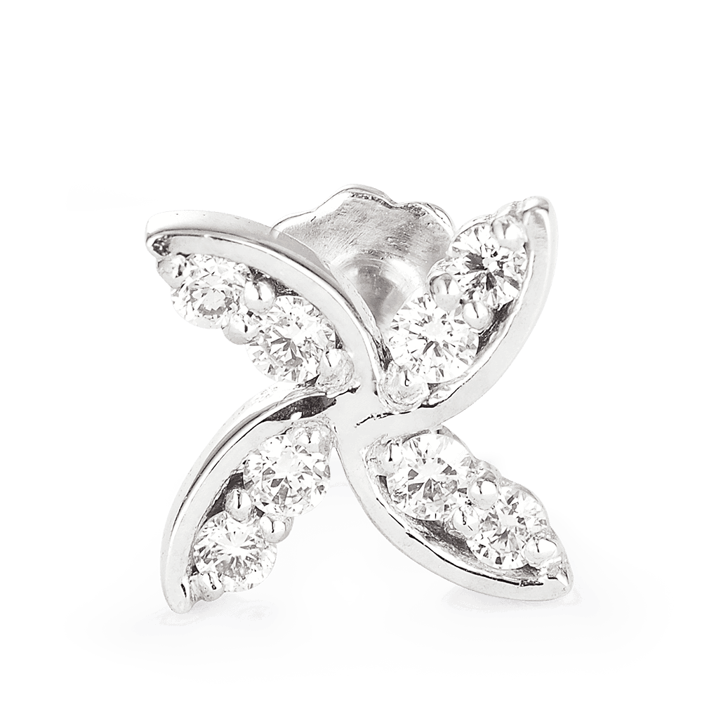 18ct White Gold Nose Pin 18ct White Gold Nose Pin