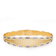 22 ayar altın Kada bileklik, rodyum detaylı 22 ayar altın Kada bileklik, rodyum detaylı