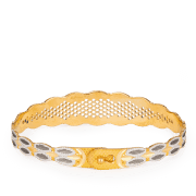 22 ayar altın Kada bileklik, rodyum detaylı 22 ayar altın Kada bileklik, rodyum detaylı