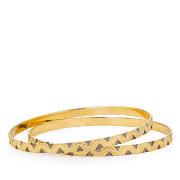 22 Ayar Altın Desenli Kenar Bileklik Çift Kadın | 2.6 Beden 22 Ayar Altın Desenli Kenar Bileklik Çift Kadın | 2.6 Beden