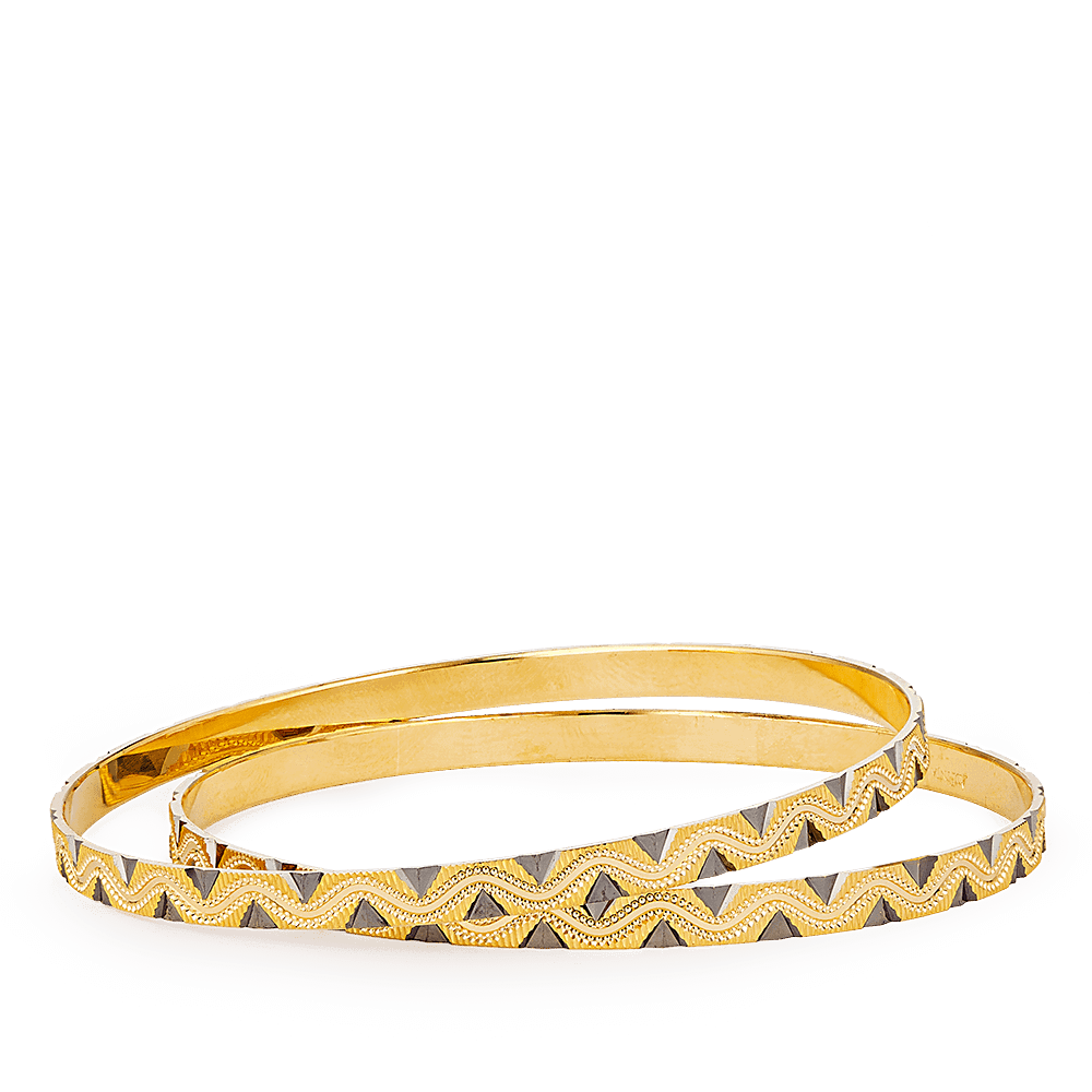 22 Ayar Altın Desenli Kenar Bileklik Çift Kadın | 2.6 Beden 22 Ayar Altın Desenli Kenar Bileklik Çift Kadın | 2.6 Beden