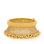 22ct Gold Bridal Cuff Bangle | Diya Collection