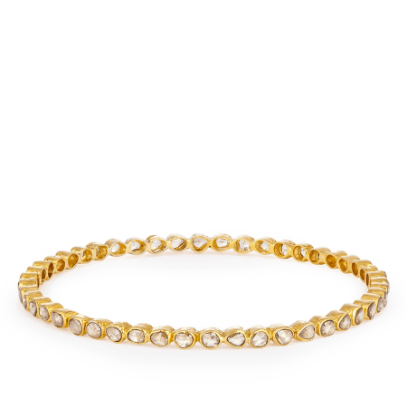 Diya 22ct Gold Bridal Uncut Polki Diamond Bangle Diya 22ct Gold Bridal Uncut Polki Diamond Bangle
