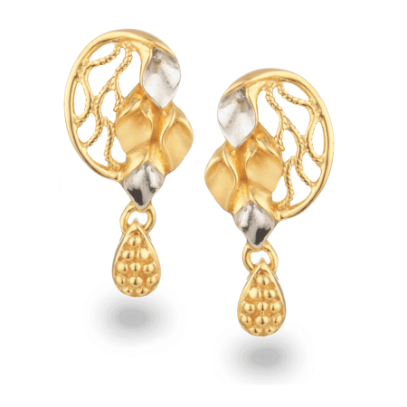 22ct Gold Oval Lattice Drop Earrings 22ct Gold Oval Lattice Drop Earrings