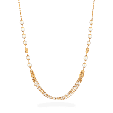 Anusha 22ct Gold Pearl Bridal Necklace Anusha 22ct Gold Pearl Bridal Necklace