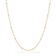 Anusha 22ct Gold Kette mit Polki Steinen in 22 Zentimeter