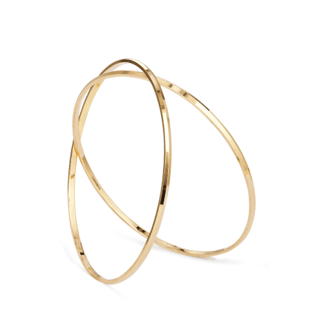 22ct Gold Slim Flat Cut Bangles Set