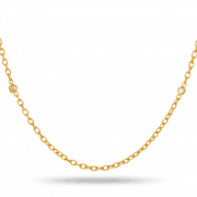 Diya 22ct Gold Bridal Chain With Uncut Polki Diamonds Diya 22ct Gold Bridal Chain With Uncut Polki Diamonds