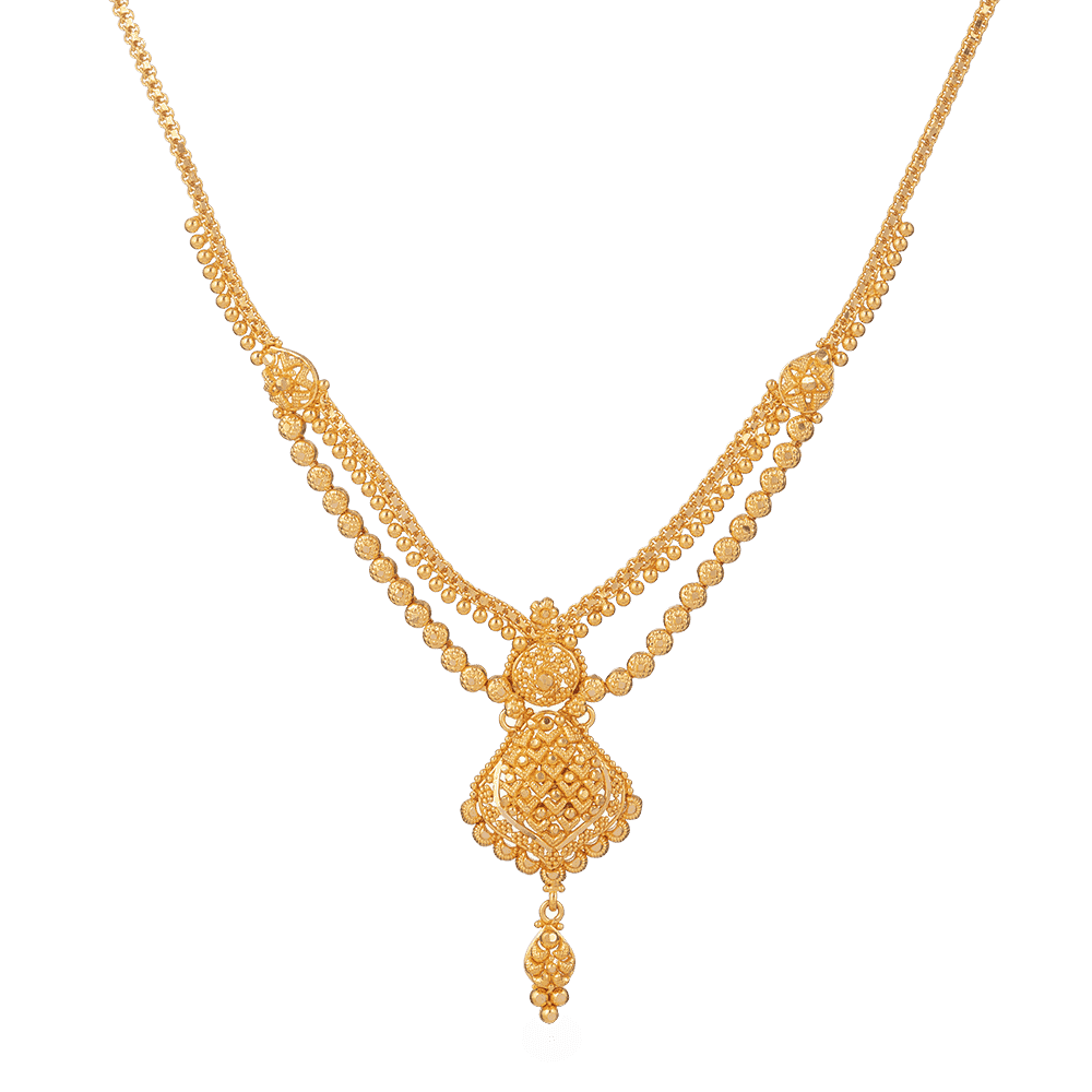 22ct Gold Bridal Necklace in Filigree Design 22ct Gold Bridal Necklace in Filigree Design