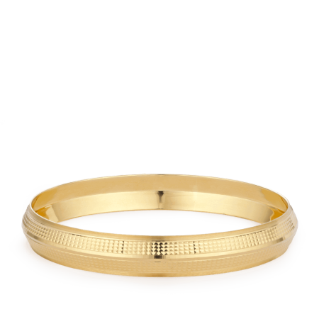 22ct Gold Classic Diamond-Cut Kada 22ct Gold Classic Diamond-Cut Kada