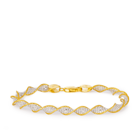 22ct Rhodium Finish Gold Bracelet 22ct Rhodium Finish Gold Bracelet