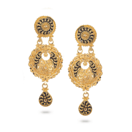 22ct Gold Antique Drop Earrings 22ct Gold Antique Drop Earrings