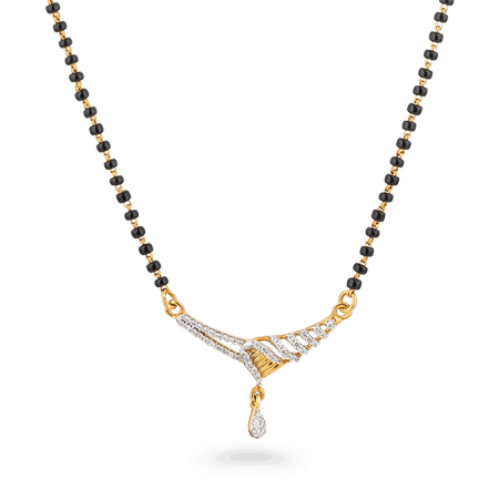 22ct Gold Mangalsutra With Tanmania Pendant 22ct Gold Mangalsutra With Tanmania Pendant