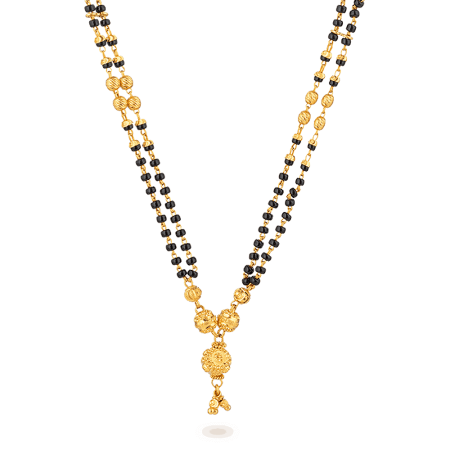 22ct Gold Mangalsutra With Ball-Drop Pendant