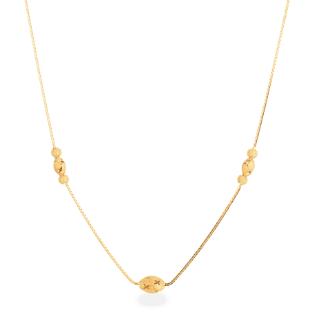 22ct Gold Textured Bead Choker Necklace 22ct Gold Textured Bead Choker Necklace