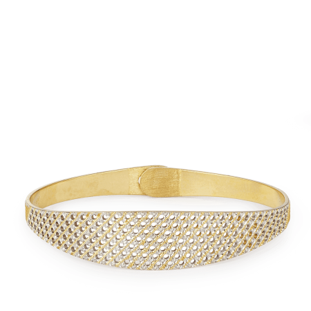 22ct Gold Bangle With Rhodium Finish 22ct Gold Bangle With Rhodium Finish