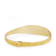 سوار من الذهب عيار 22 قيراط بلمسة نهائية من الروديوم سوار من الذهب عيار 22 قيراط بلمسة نهائية من الروديوم