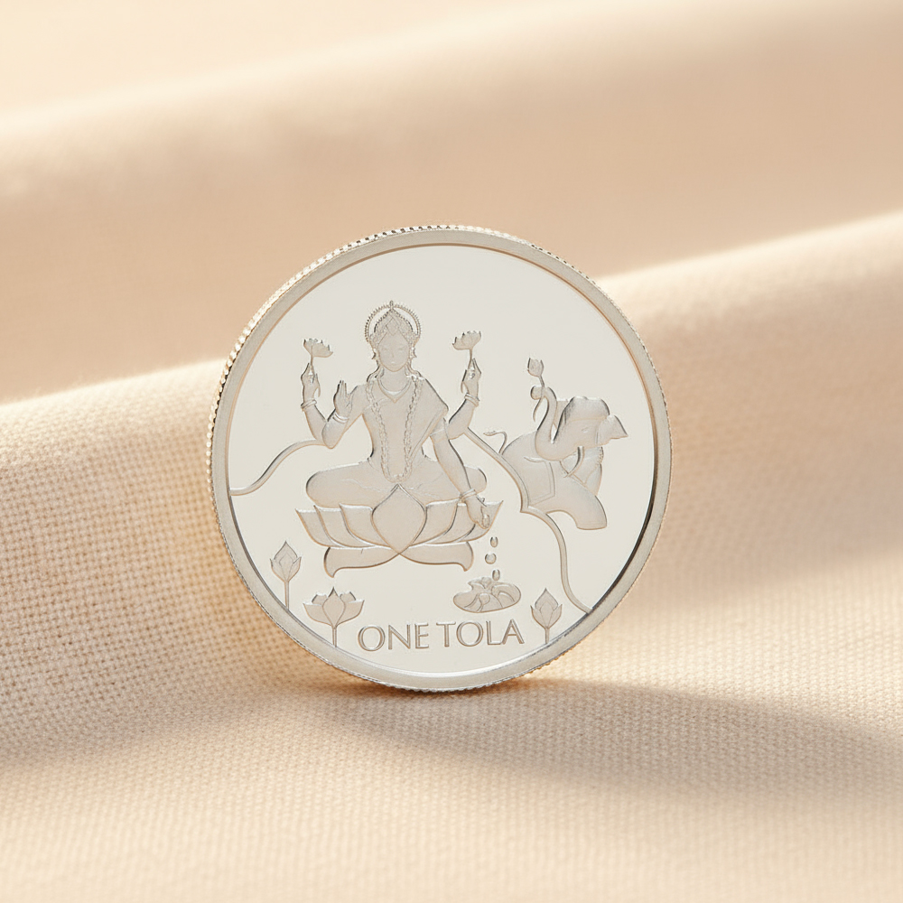 عملة تولا بادما لاكشمي الفضية عملة تولا بادما لاكشمي الفضية