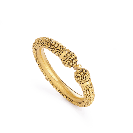 Rosettes 22ct Gold Floral Heritage Bridal Kada