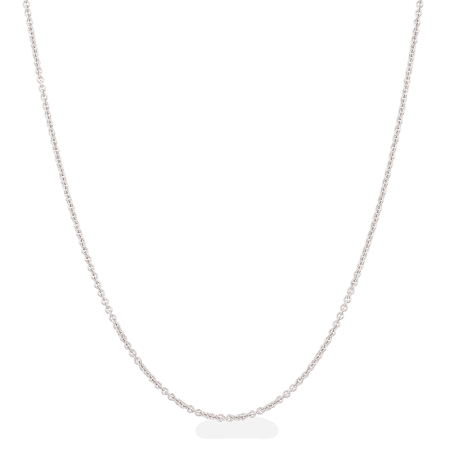 18ct White Gold Chain in 16" Inches