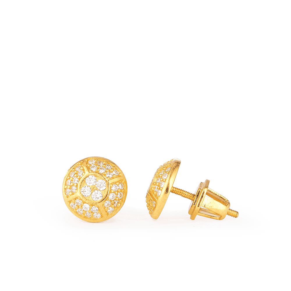 22 Carat Gold Indian Earrings