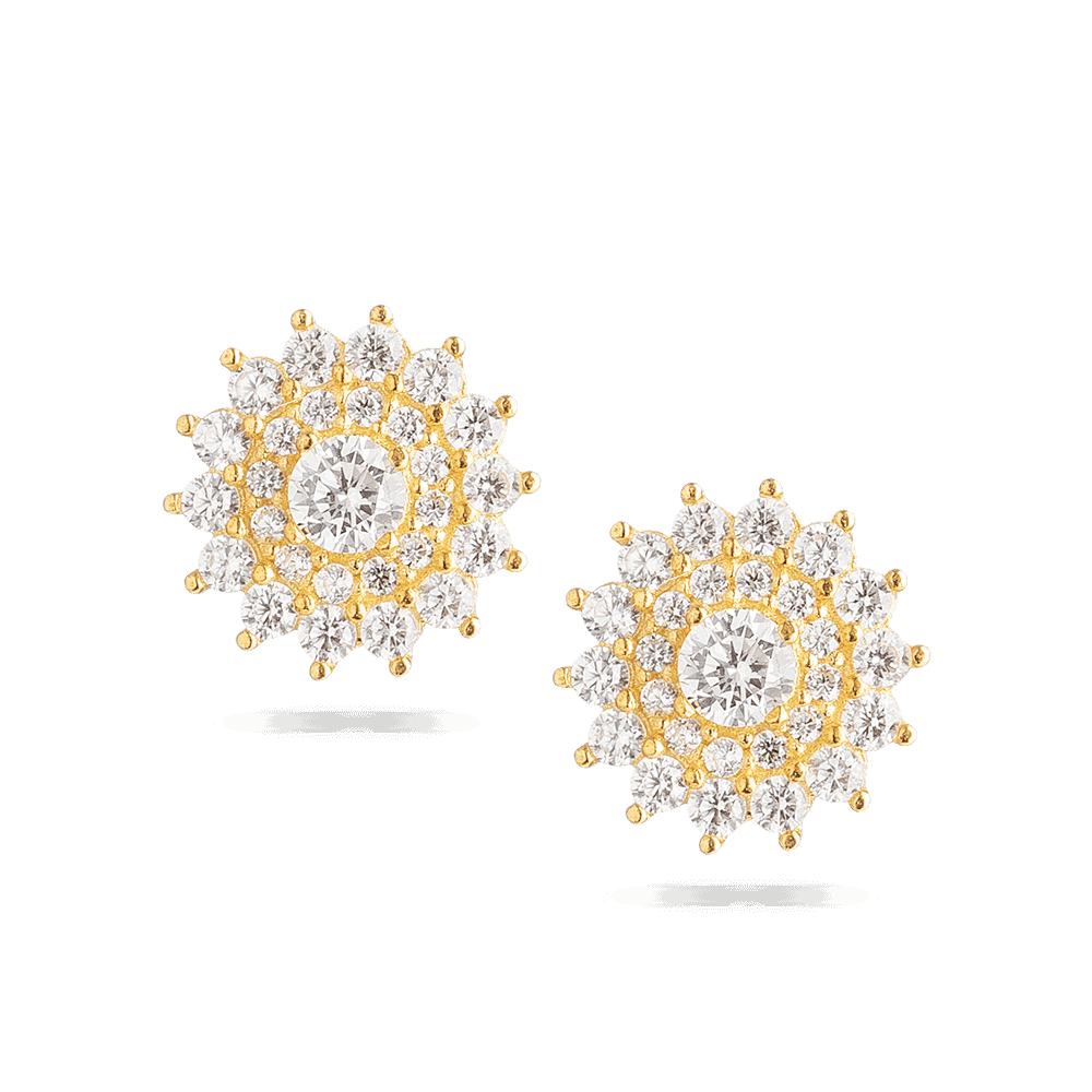 Kadınlar için 22 ayar altın pırlanta küpe Kadınlar için 22 ayar altın pırlanta küpe