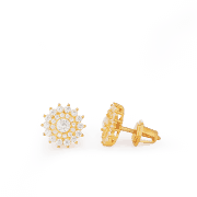 Kadınlar için 22 ayar altın pırlanta küpe Kadınlar için 22 ayar altın pırlanta küpe