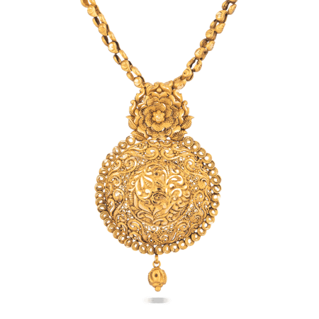 Rose Shaped Pendant in 22ct Yellow British Hallmarked Pendant