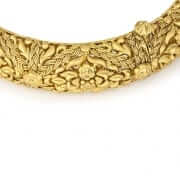 سوار مزخرف من الذهب عيار 22 قيراط - طلاء ذهبي مزخرف - طلاء عتيق سوار مزخرف من الذهب عيار 22 قيراط - طلاء ذهبي مزخرف - طلاء عتيق