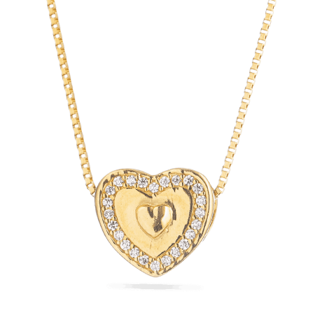 Heart Shaped Pendant in 22kt Yellow Gold