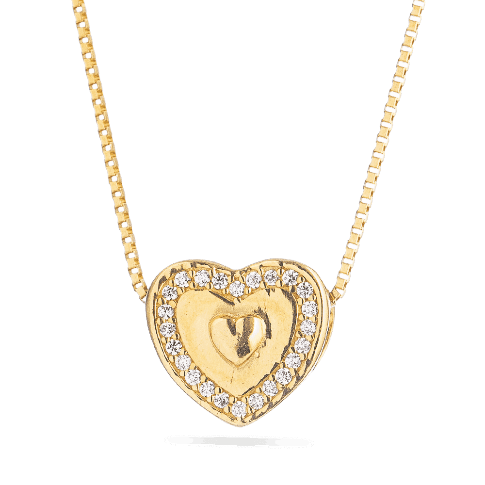 Herzförmiger Anhänger aus 22kt Gelbgold Herzförmiger Anhänger aus 22kt Gelbgold