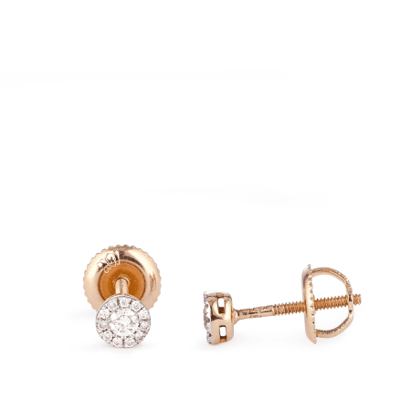Diamond Studs In Rose Gold Diamond Studs In Rose Gold