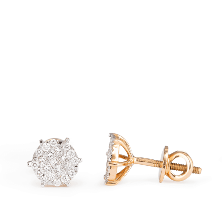Diamond Stud In Rose Gold Diamond Stud In Rose Gold