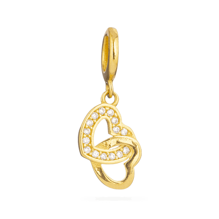 22Kt Gold Heart Shaped Charm Pendant 22Kt Gold Heart Shaped Charm Pendant