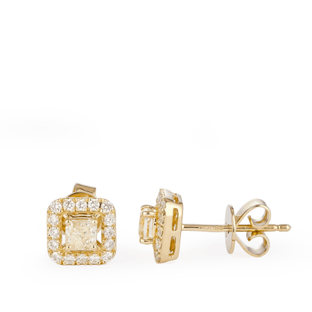 18 Carat Yellow Gold Diamond Studs 18 Carat Yellow Gold Diamond Studs