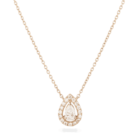 Diamond Necklace In 18ct Rose Gold