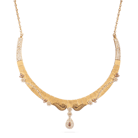 Bridal Necklace With Antique Finish