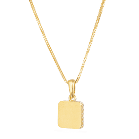 22ct Yellow Gold Square Shaped Charm Pendant 22ct Yellow Gold Square Shaped Charm Pendant