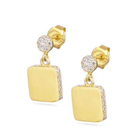 22KT Yellow Gold Cubic Zirconia Earring 22KT Yellow Gold Cubic Zirconia Earring