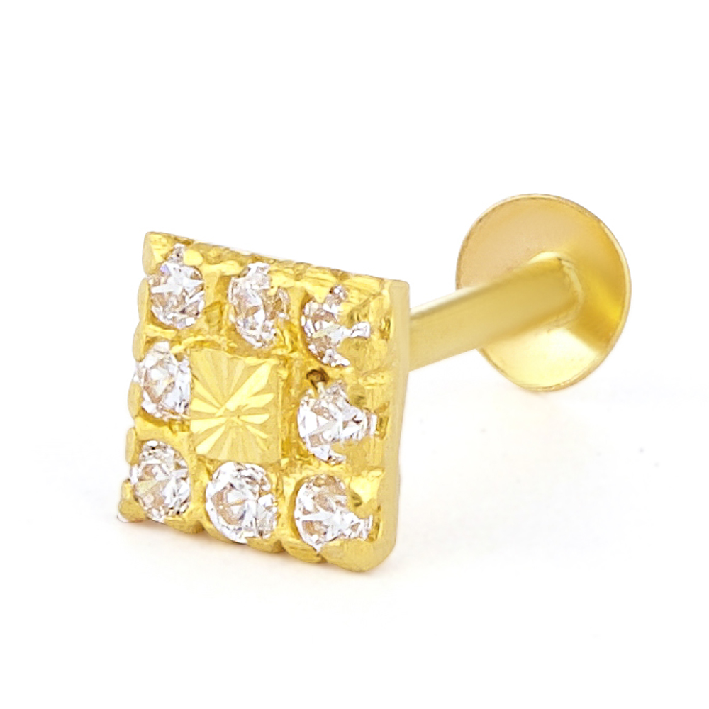 22ct Gold | CZ Stone | Indian Nose Pin