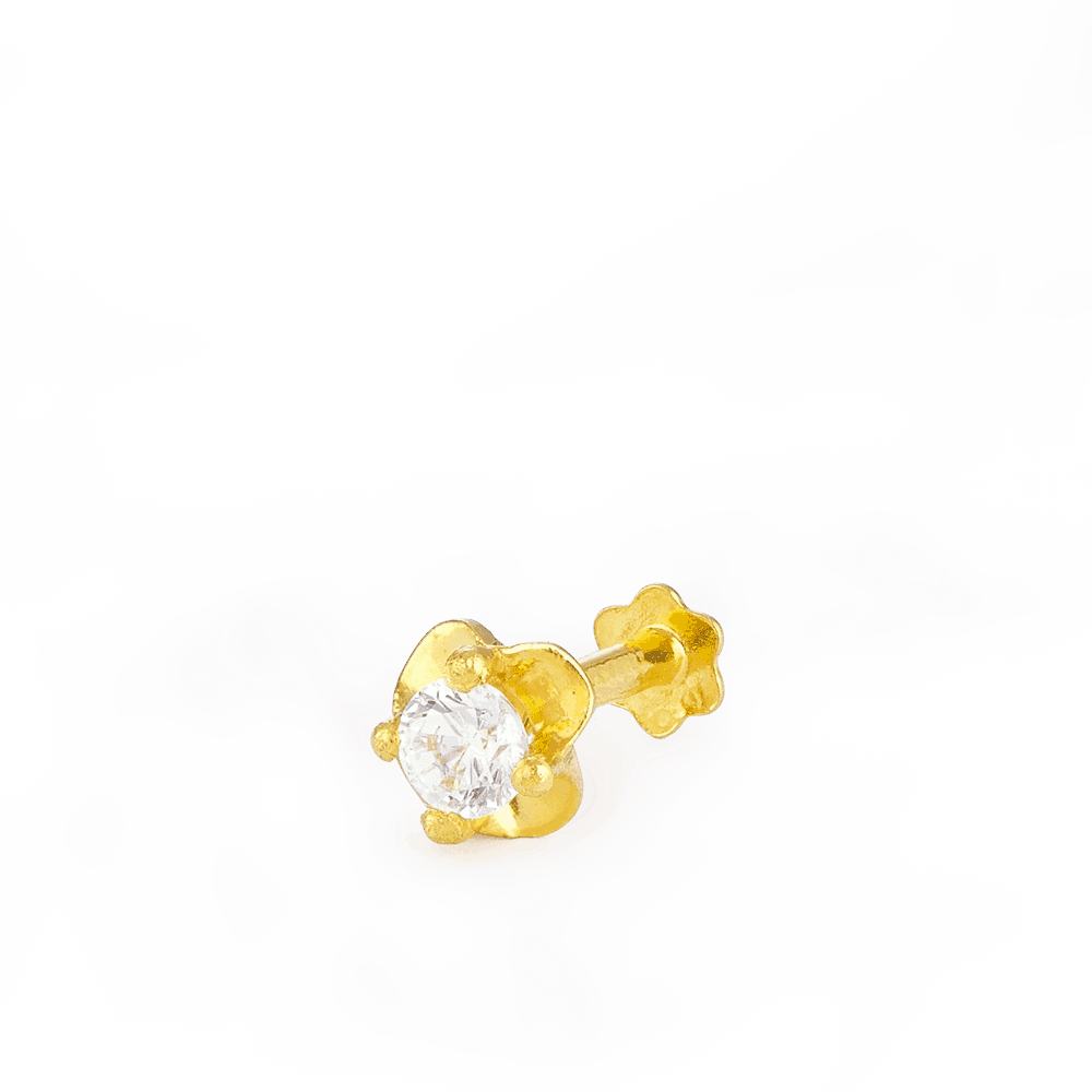 22ct Gelbgold Nasenpin