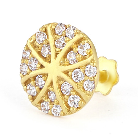 22ct Gold CZ Starburst Nose Pin 22ct Gold CZ Starburst Nose Pin