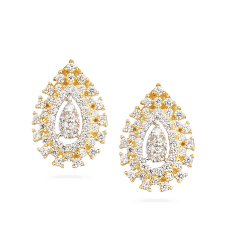 22ct Gold Indian Stud Earring