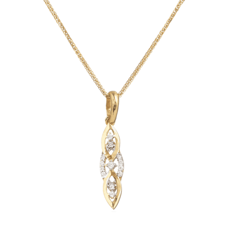 22ct Gold Ladies Pendant with CZ Stones 22ct Gold Ladies Pendant with CZ Stones