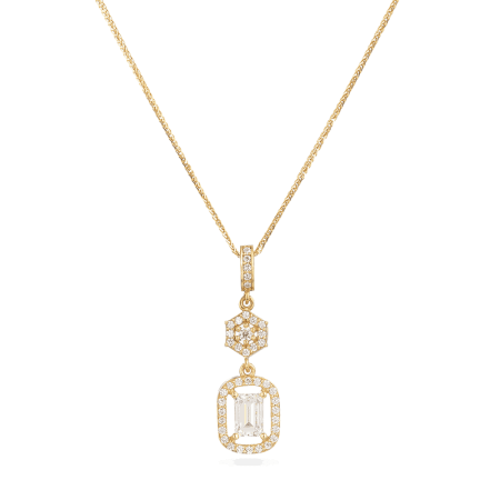 22ct Indian Gold Cubic zirconia pendant