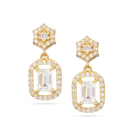 22ct Gold Cubic Zirconia Earring 22ct Gold Cubic Zirconia Earring